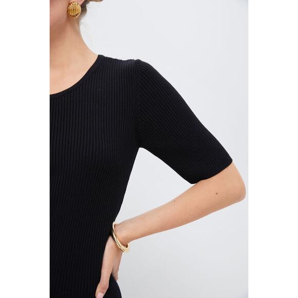 EMERSON FRY Black Tencel and Cashmere Geneva Dress Size M NWT - Picture 5 of 7